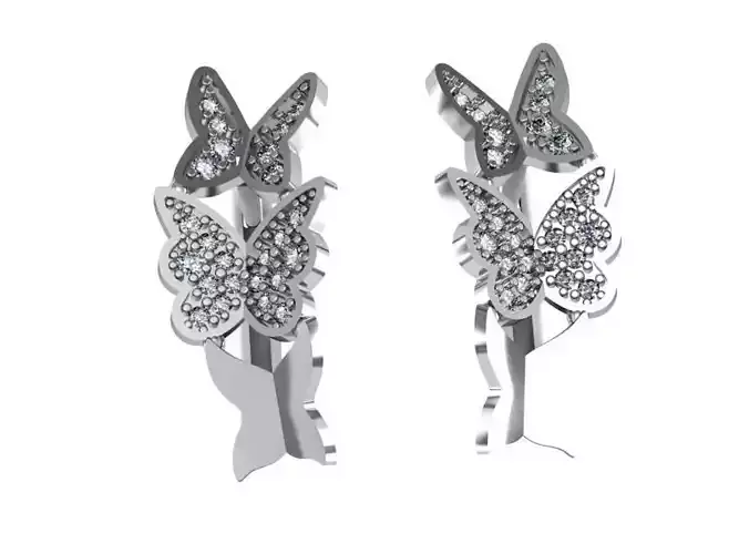 Earrings Butterflies set