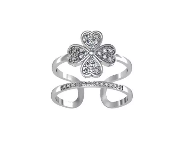 Ring Clover set 3D print model