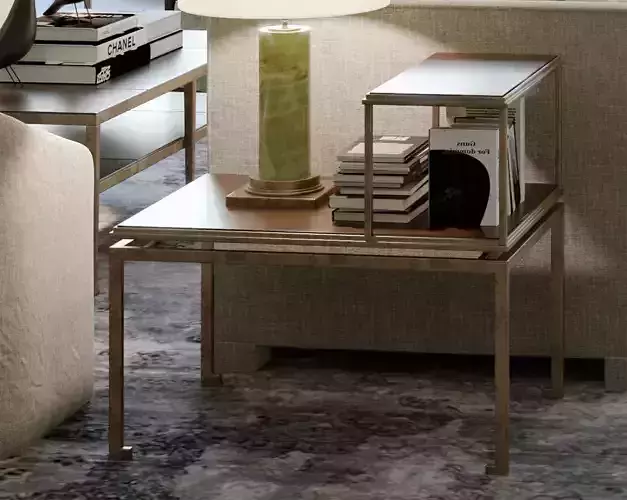 antique brass cofee table