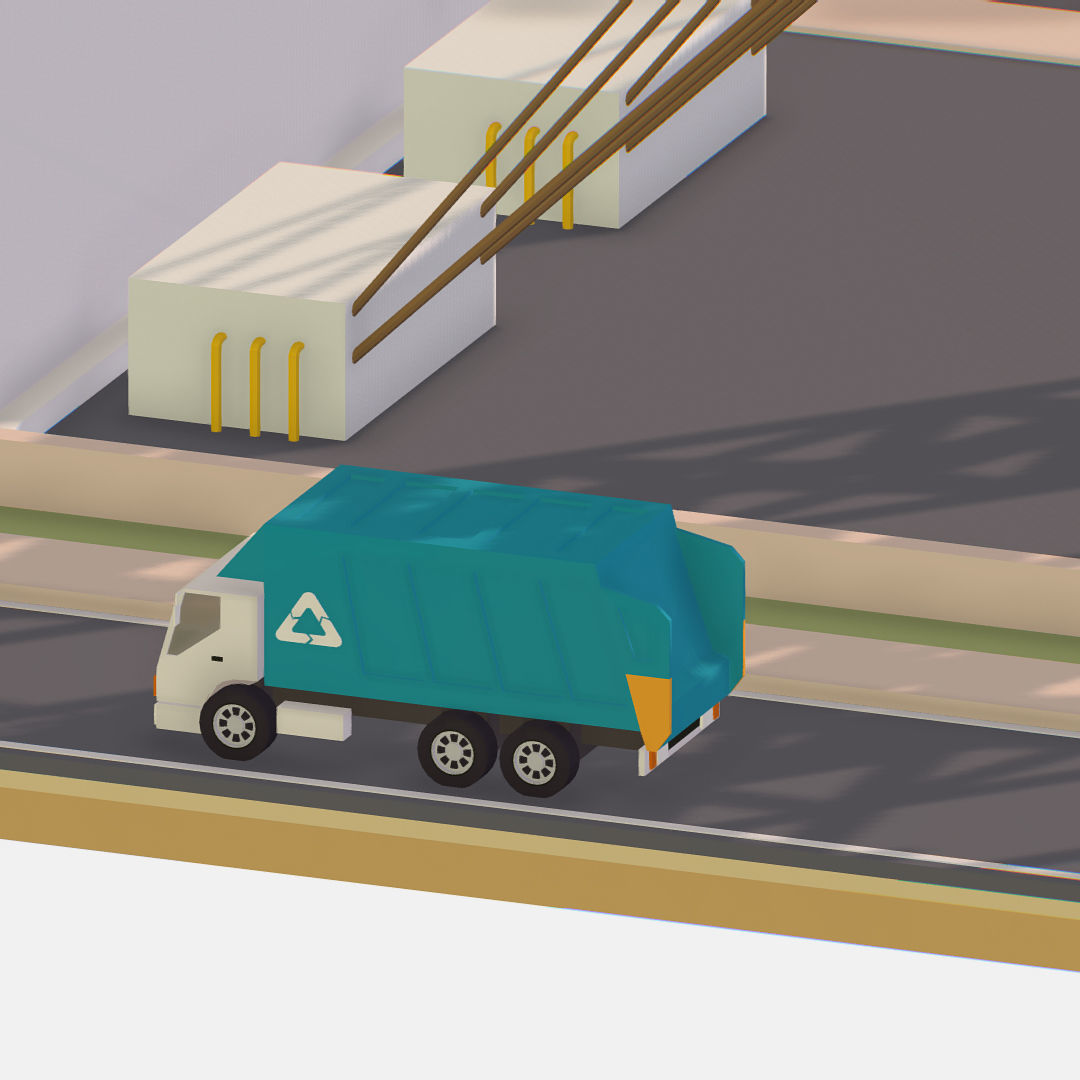 Presenting Nuclear Power Station Low-poly 3D model_30