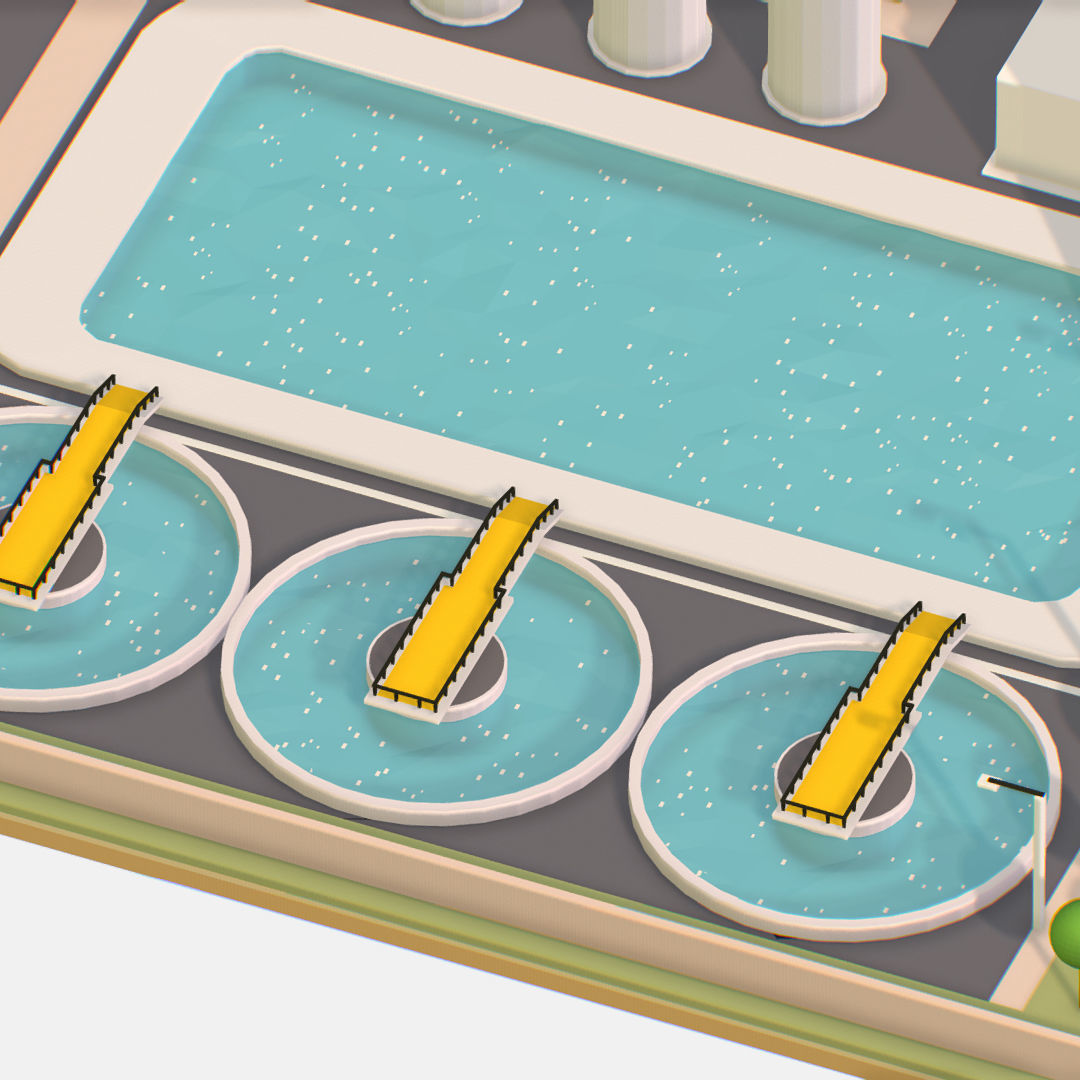 Presenting Nuclear Power Station Low-poly 3D model_18