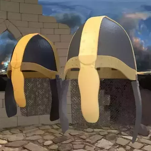 3D model Medieval Knight Helmet 3D model