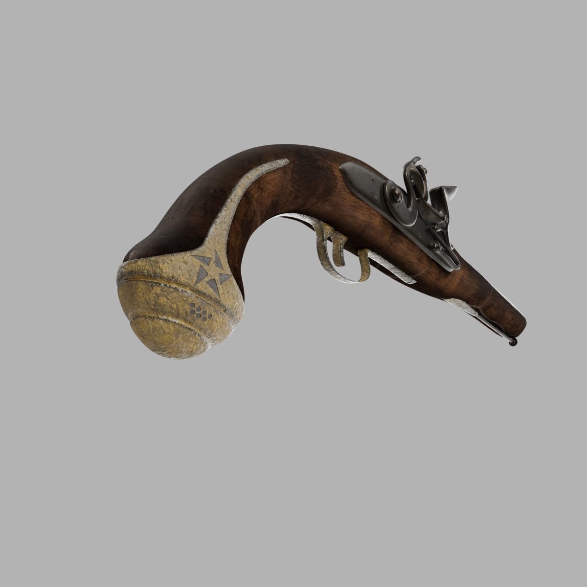 Old Gun 3D model_2