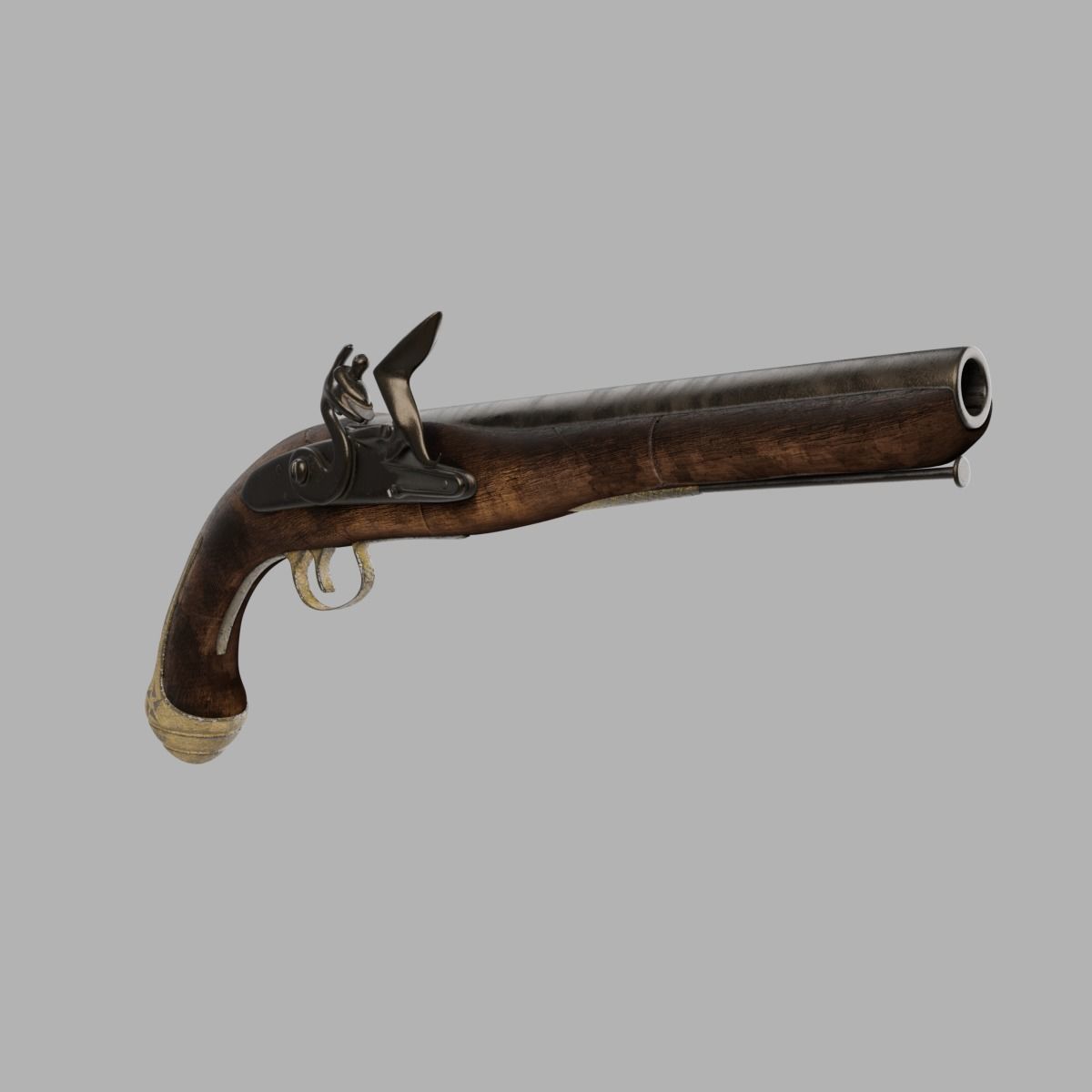 Old Gun 3D model_6