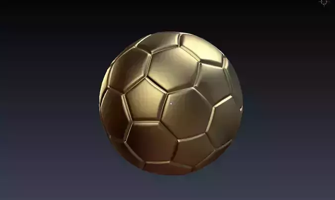 Low-poly football ball for games vr visualization animation  Low-poly 3D model