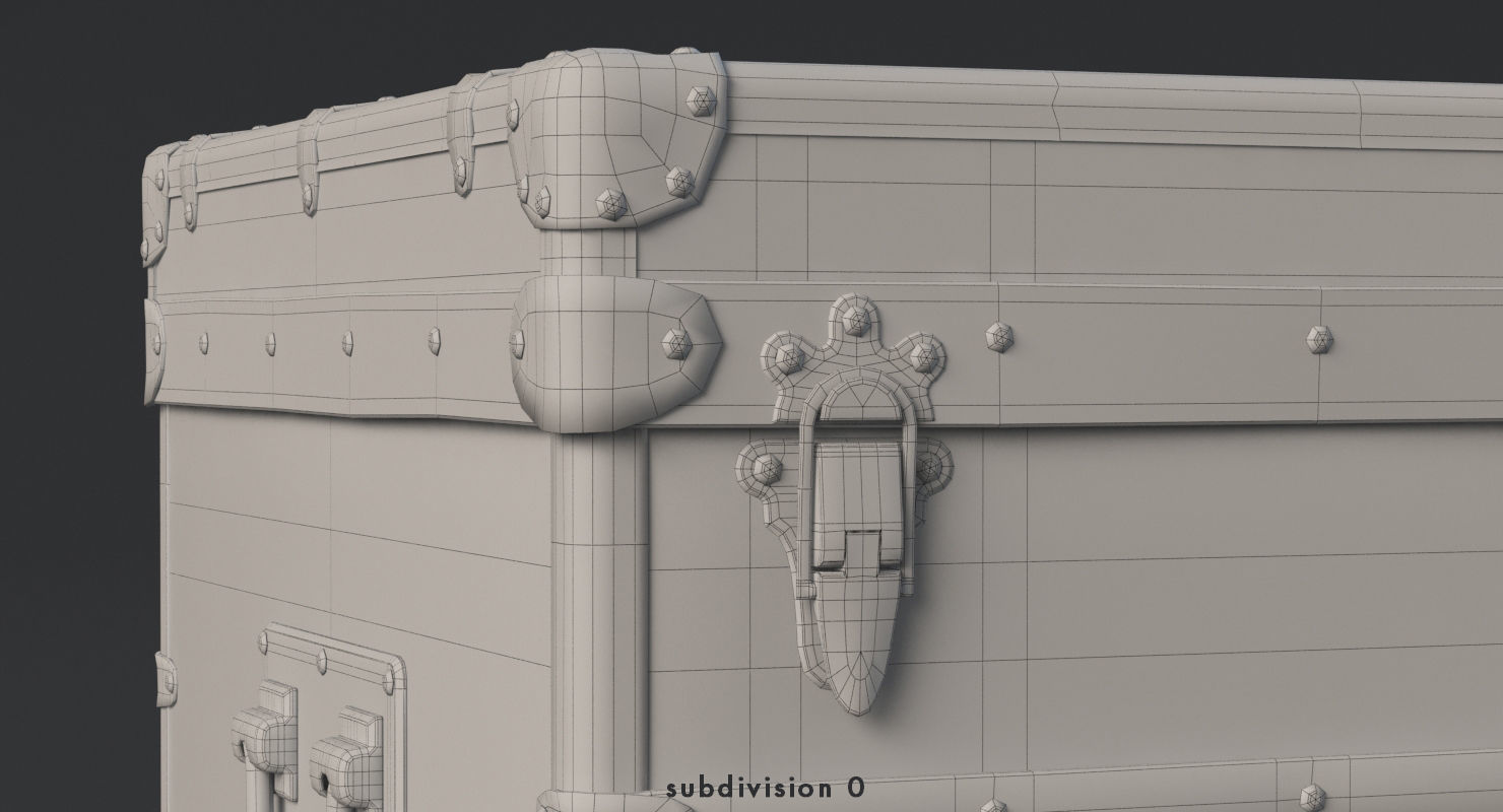 Louis Vuitton Trunk 3D model_13