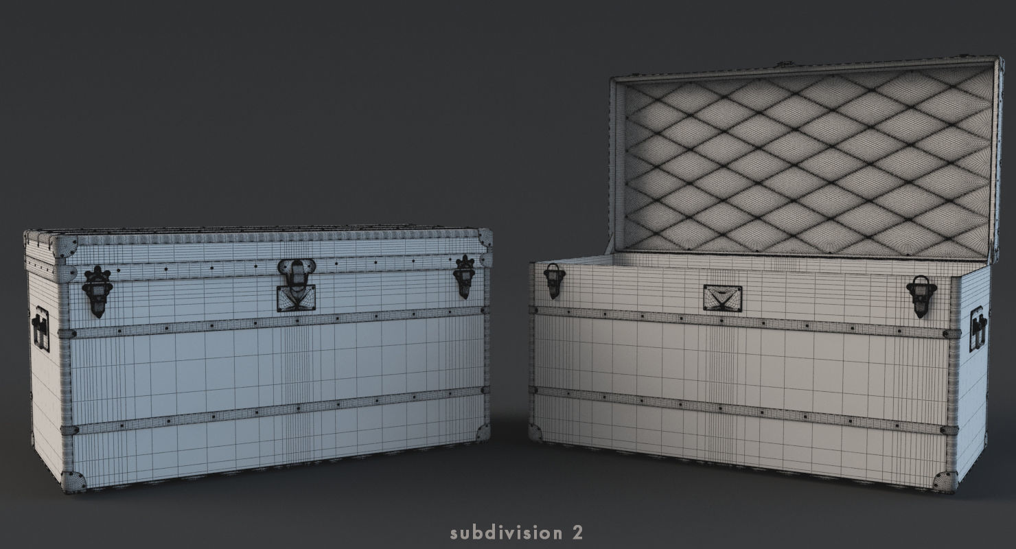Louis Vuitton Trunk 3D model_12