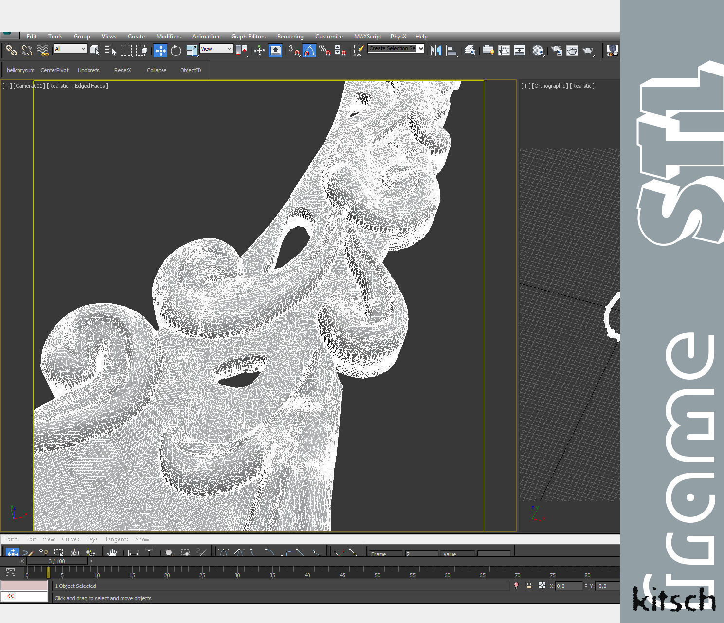 Kitsch mirror frame stl 3D print model_6
