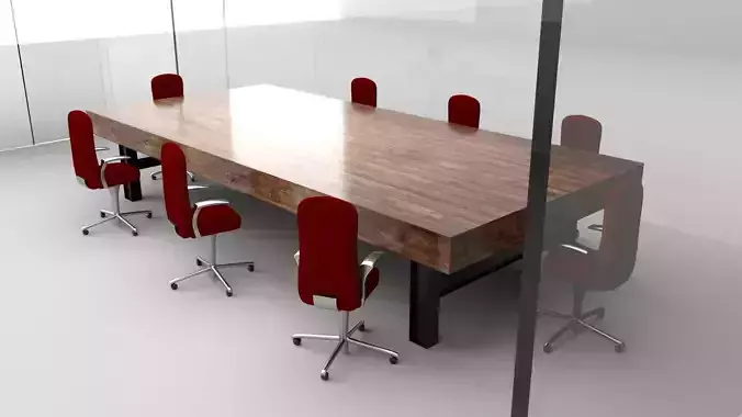 Transparent Glass Walls Conference Room
