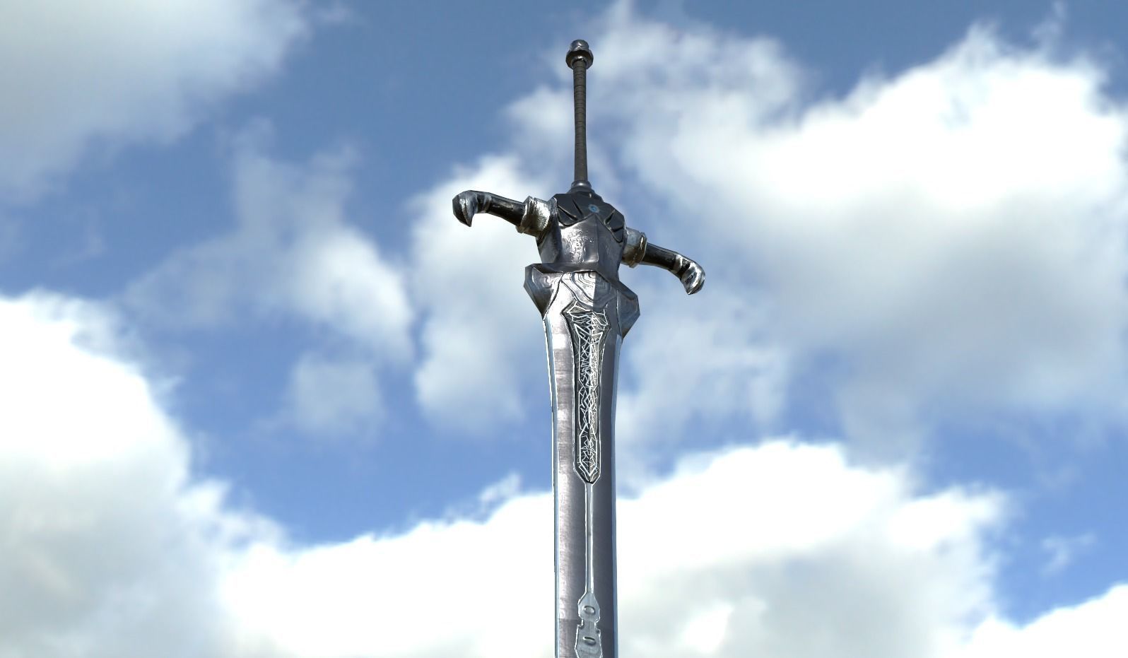 Sword Artorias Low-poly 3D model_5