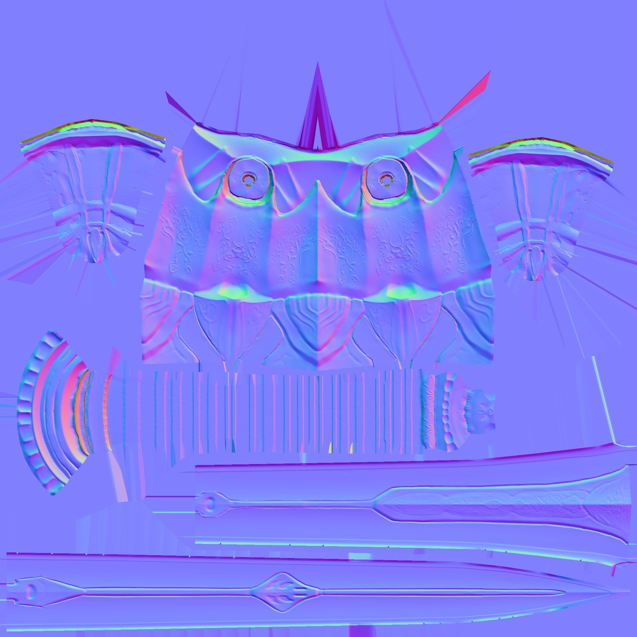 Sword Artorias Low-poly 3D model_3