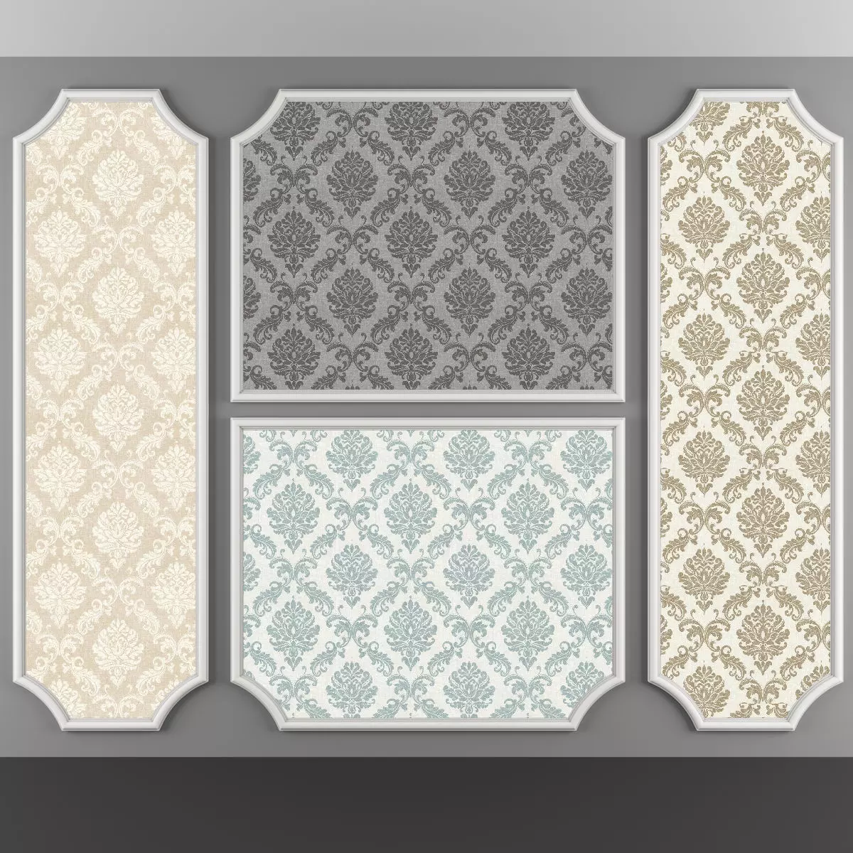 Wallpaper - 51 4 Color Low-poly 3D model_0