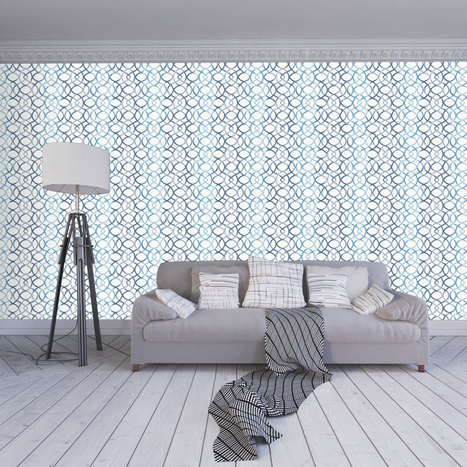 Wallpaper - 52 4 Color Low-poly 3D model_3