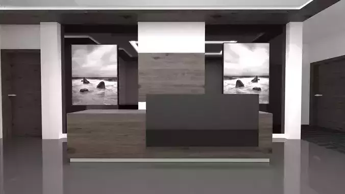 Reception - Lobby Interior Scene - Banko Model
