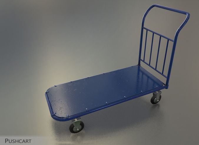 Pushcart  Low-poly 3D model