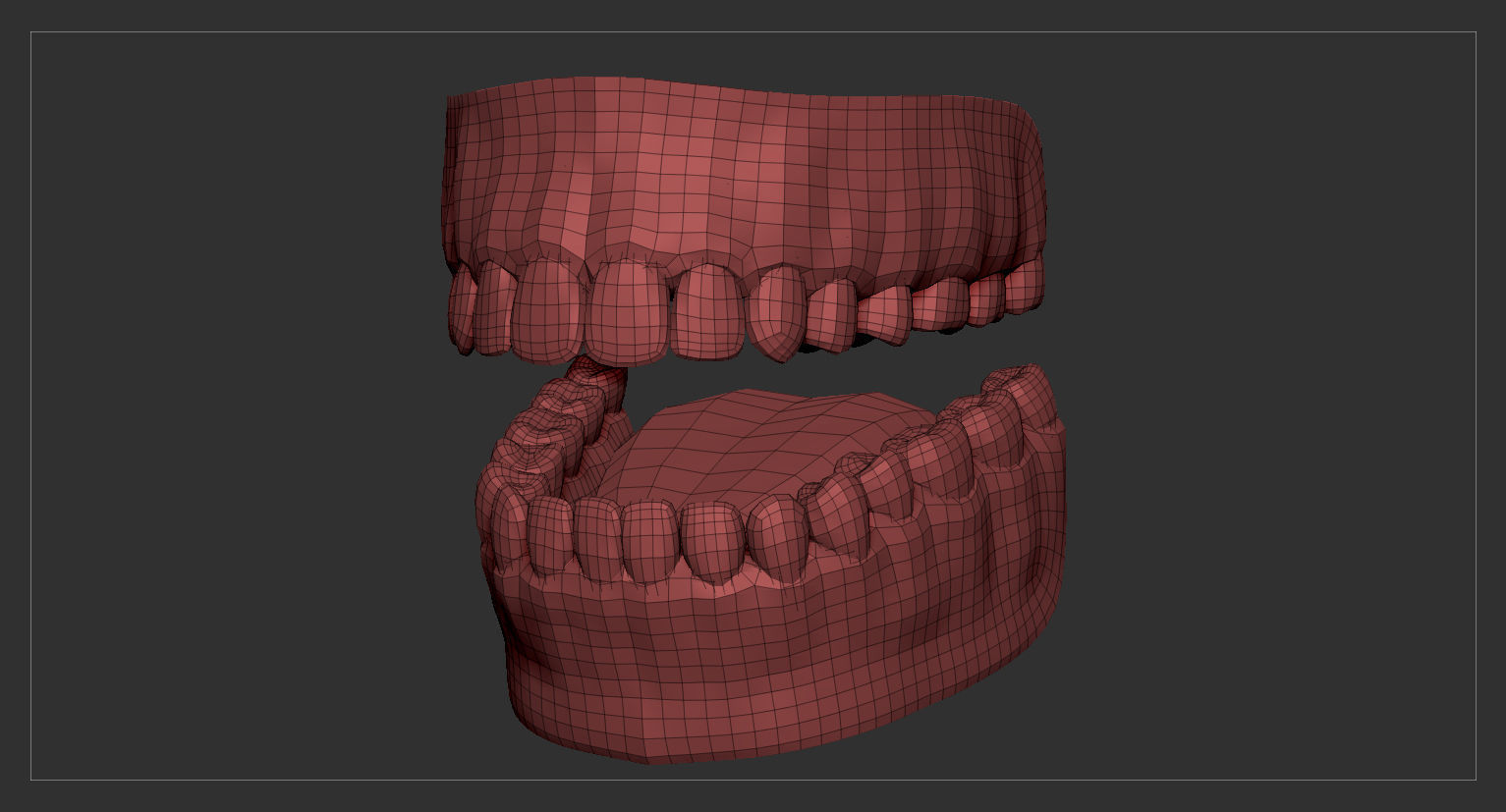 Average Black Female Head Basemesh 3D model_13