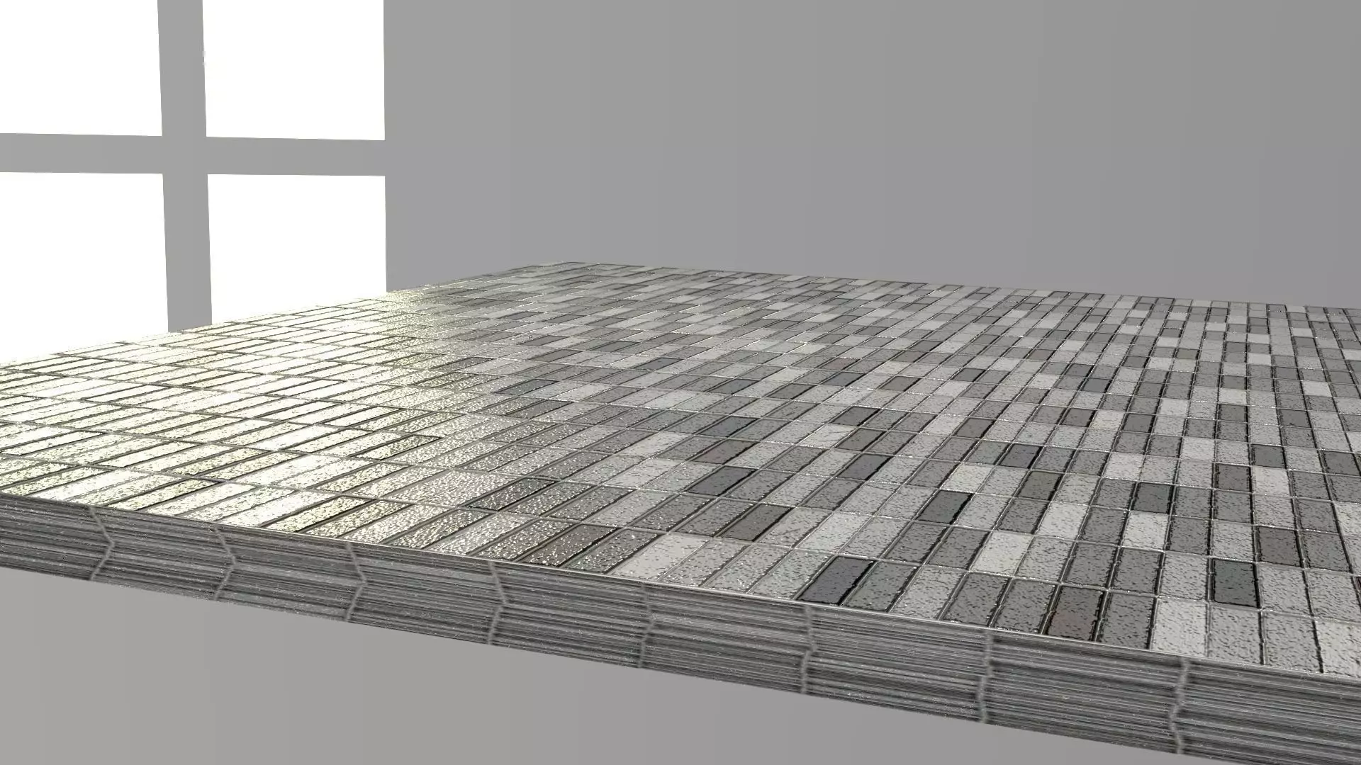 HD PBR Bathroom Tile Material Texture