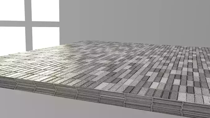 HD PBR Bathroom Tile Material