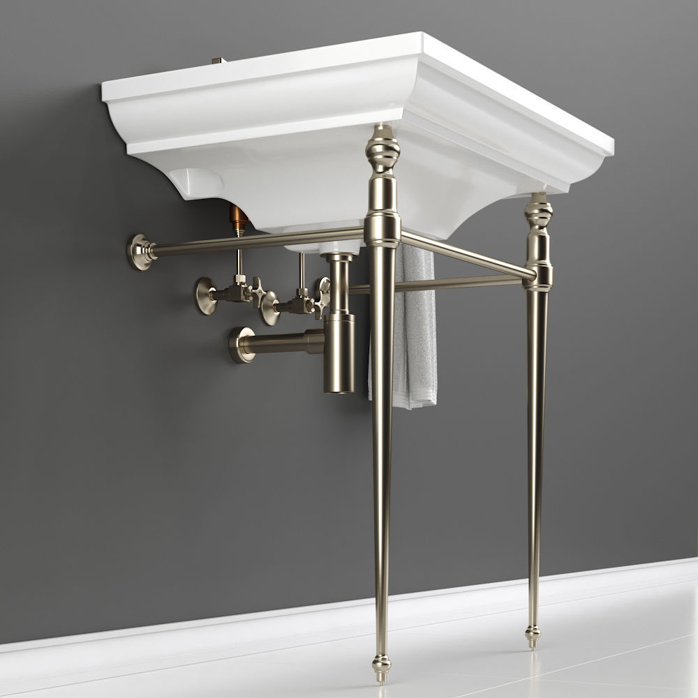 KOHLER MEMOIRS Console Table Bathroom Sink 3D model_2