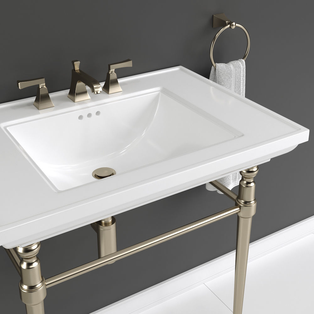 KOHLER MEMOIRS Console Table Bathroom Sink 3D model_3