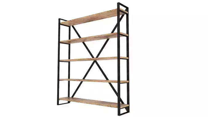 Shelves wood and iron
