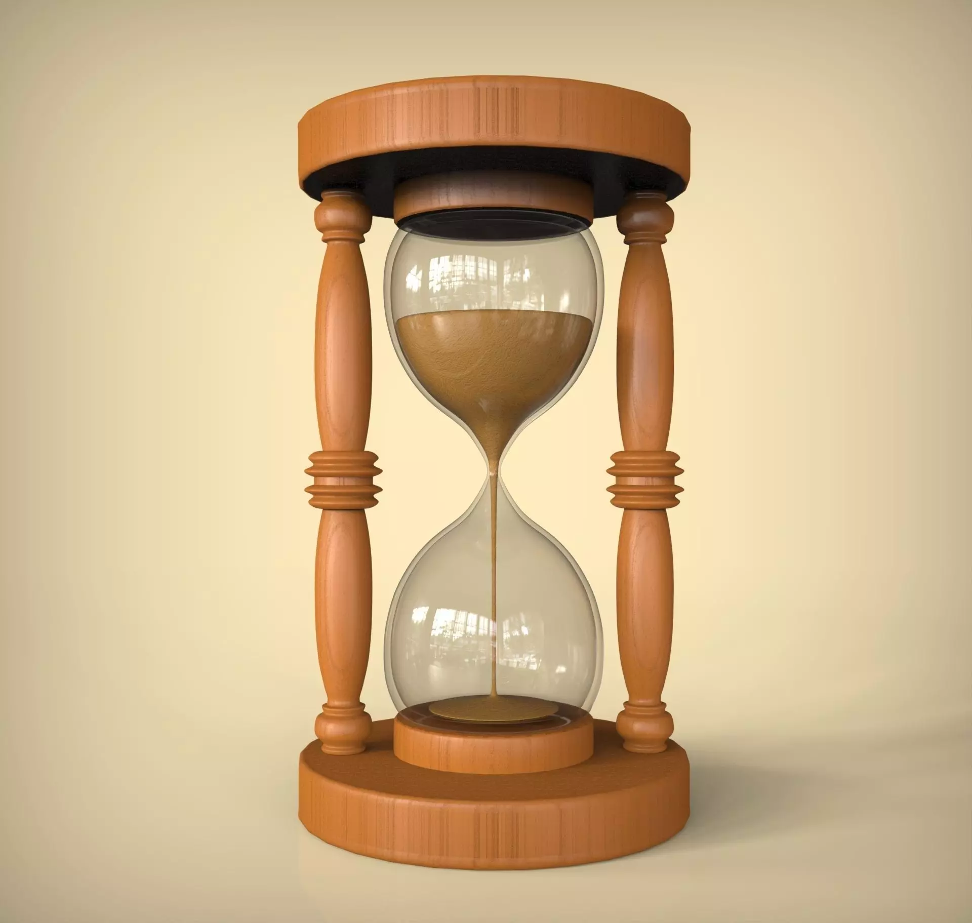 Sand Glass 3D model_0