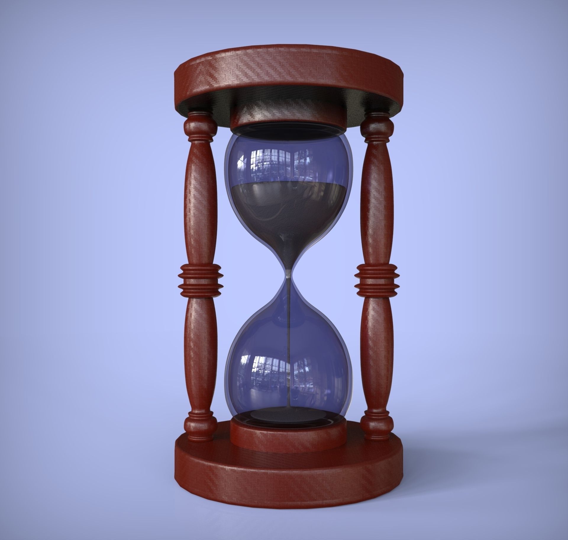 Sand Glass 3D model_1