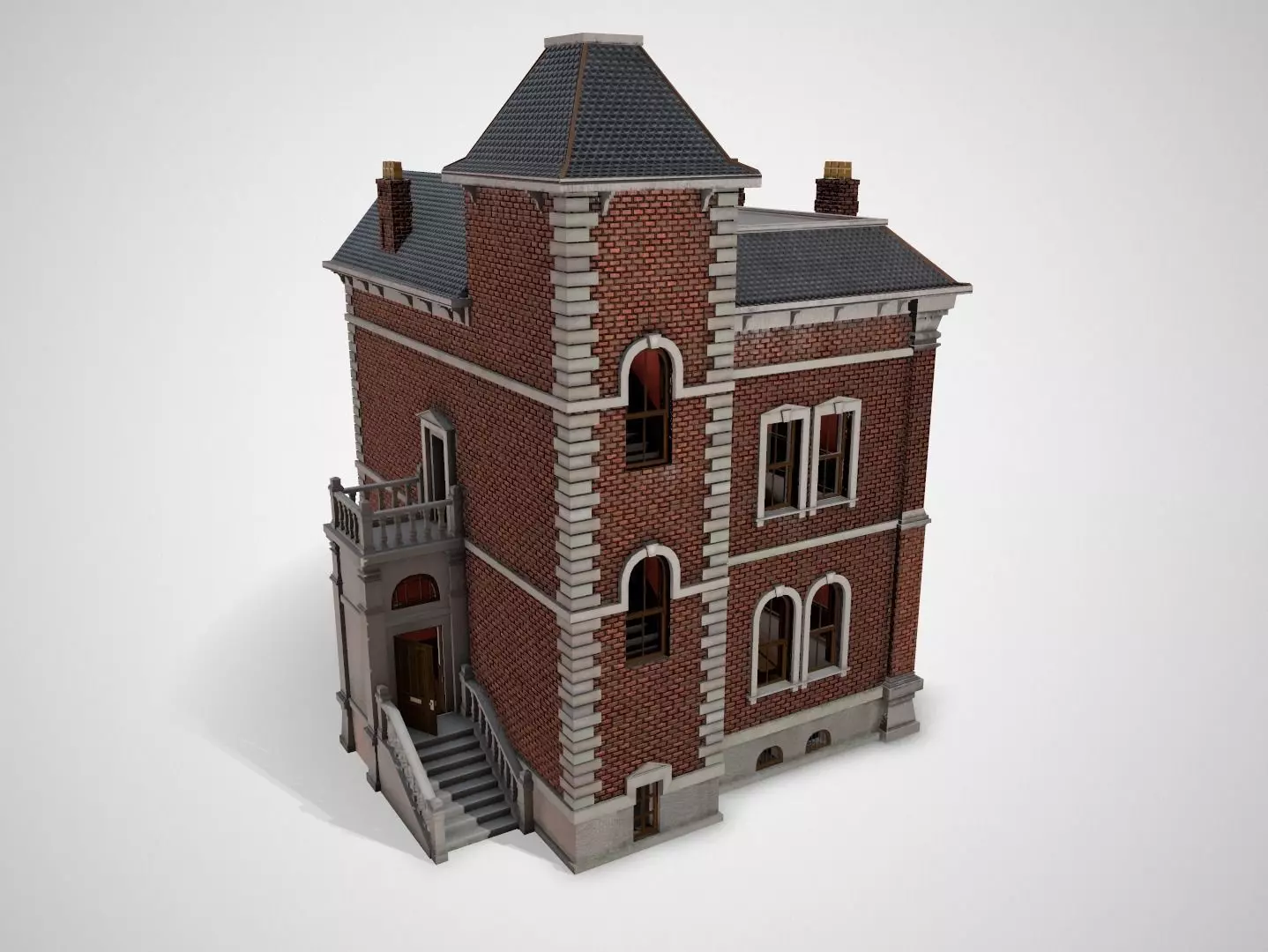 3D model Victorian house VR / AR / low-poly | CGTrader