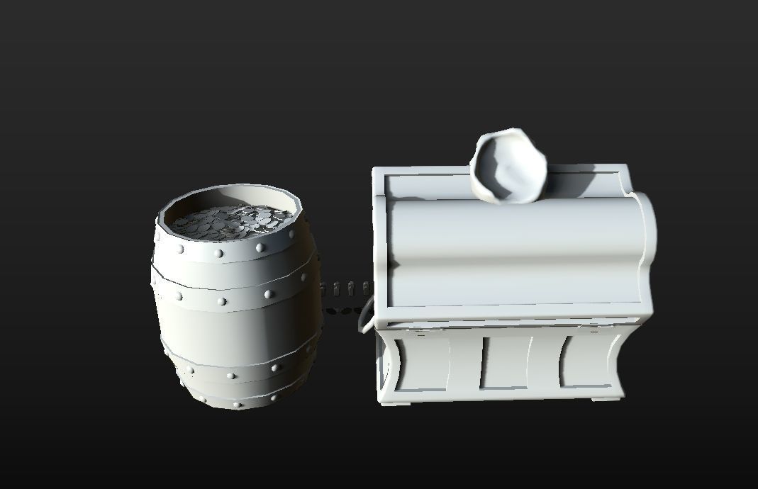 HIE Game Ready Treasure Pack D180518 Low-poly 3D model_6