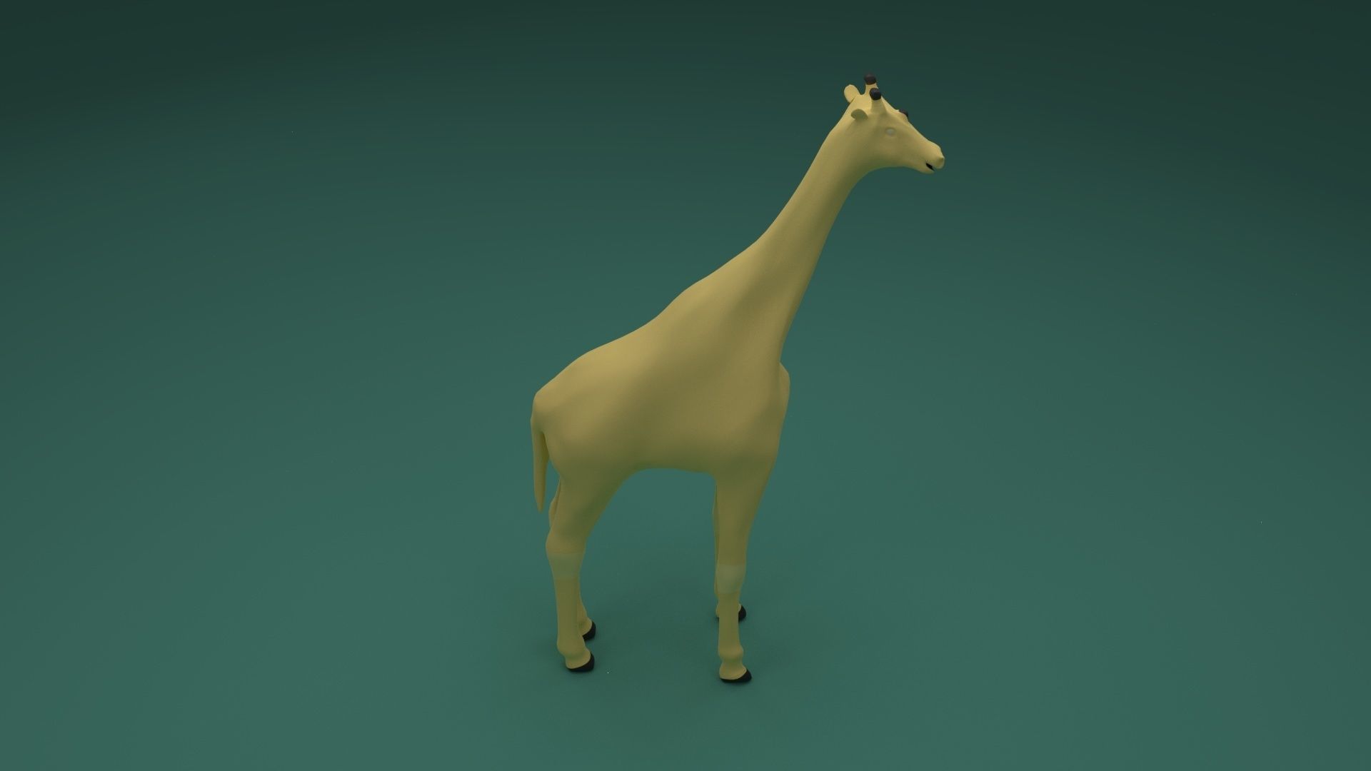 Low Poly Giraffe Low-poly 3D model_6