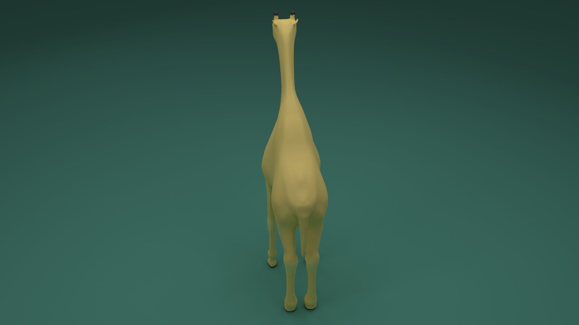 Low Poly Giraffe Low-poly 3D model_8