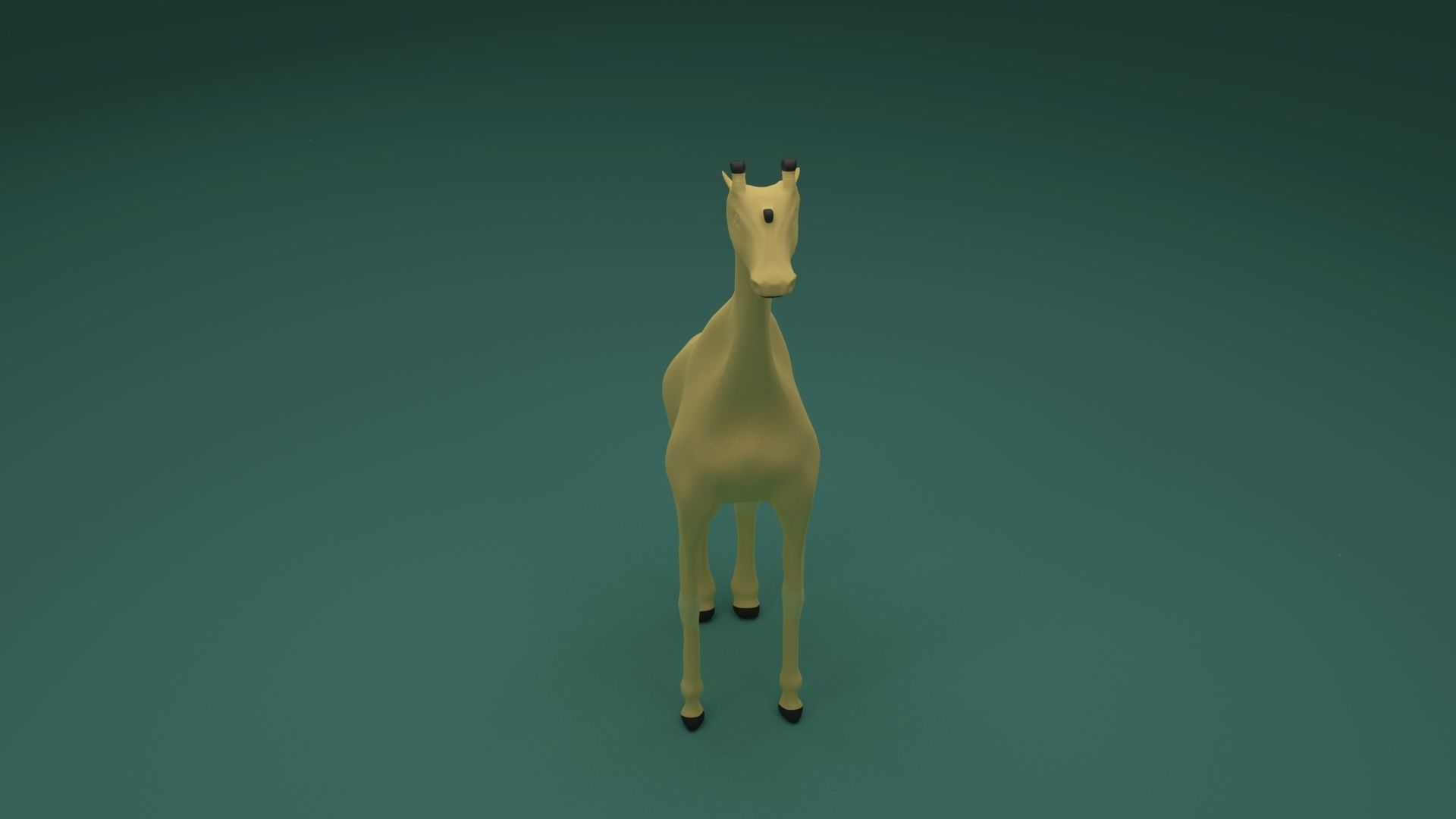 Low Poly Giraffe Low-poly 3D model_4