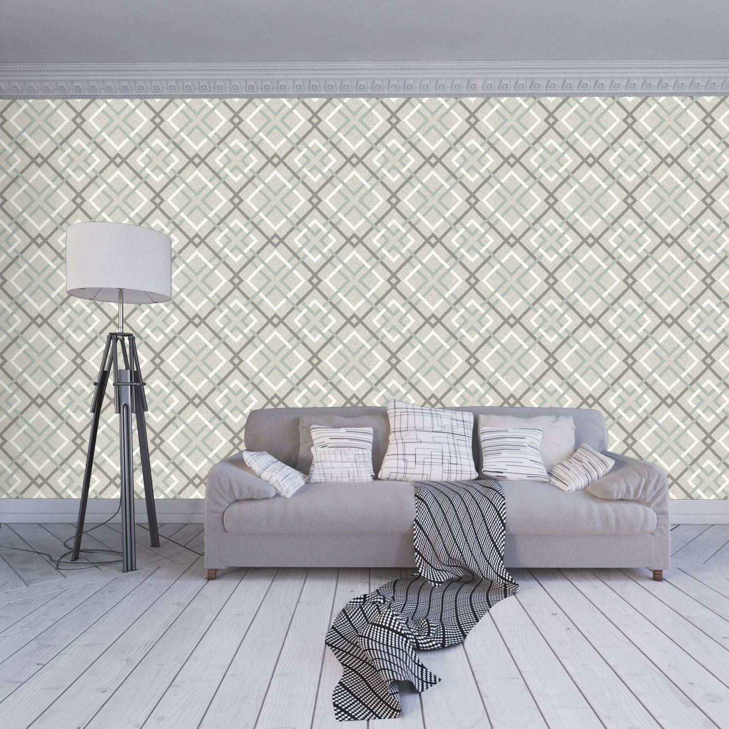 Wallpaper - 68 4 Color Low-poly 3D model_1