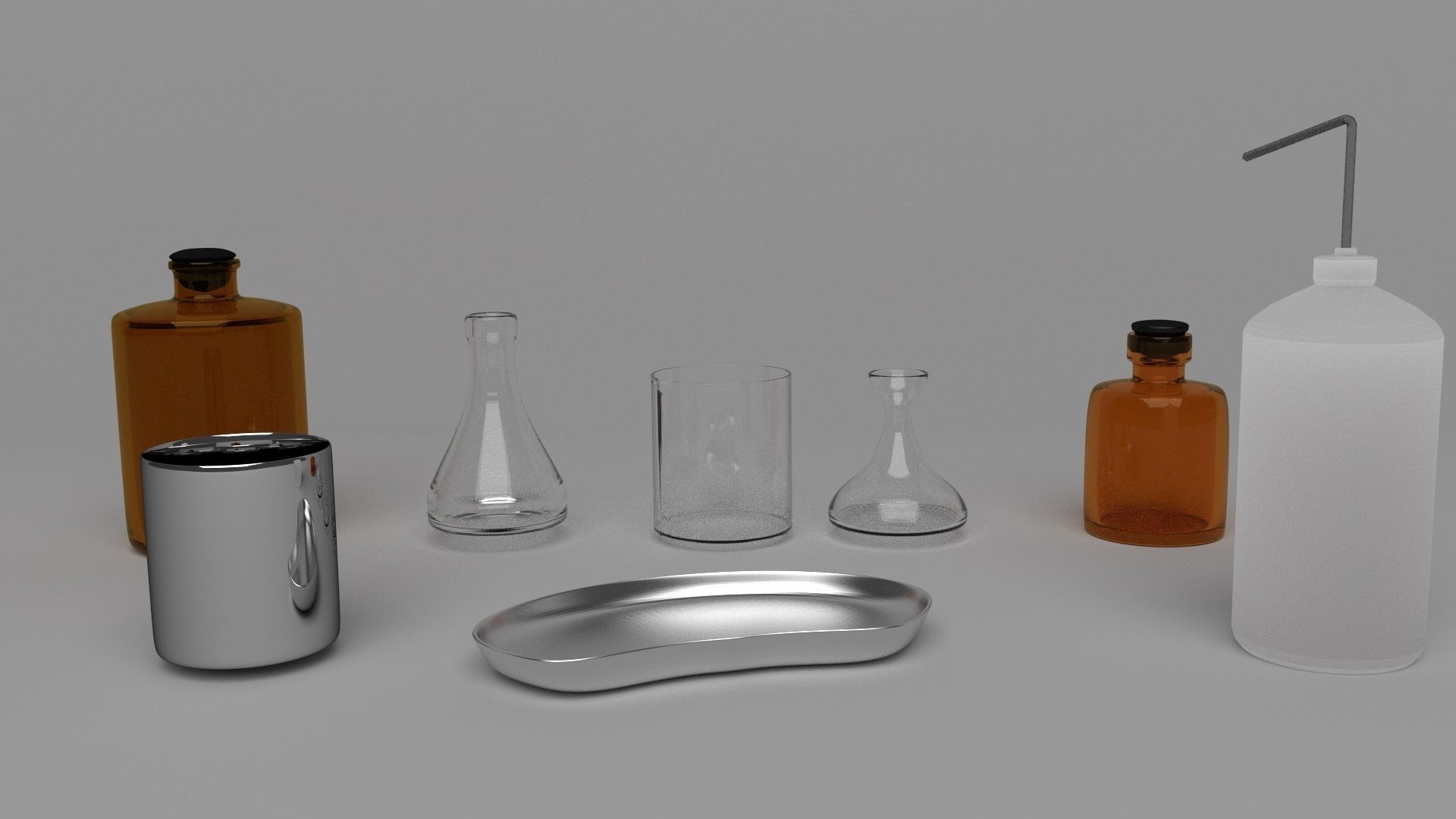 Medical Chemical Lab Equipment 3D model_9