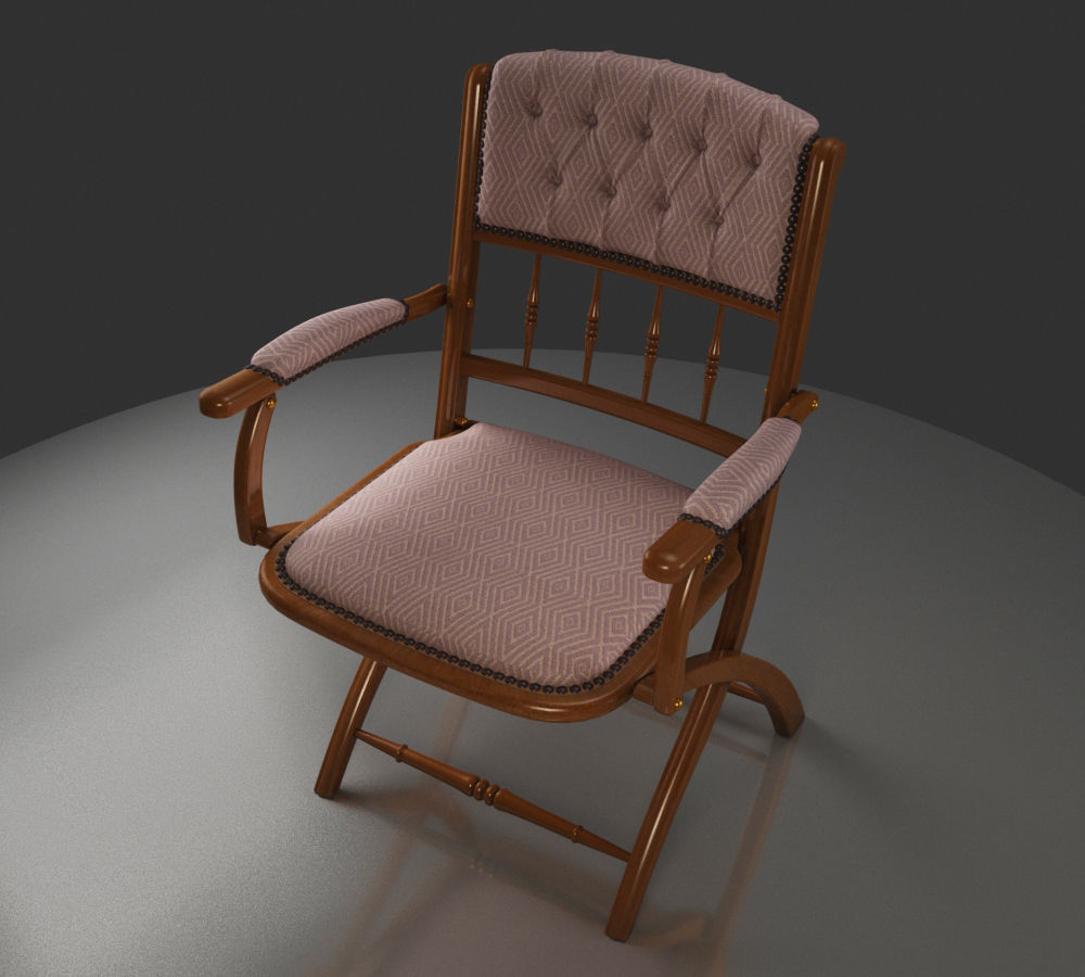 Mascheroni Auditorium chair 3D model 3D model_4