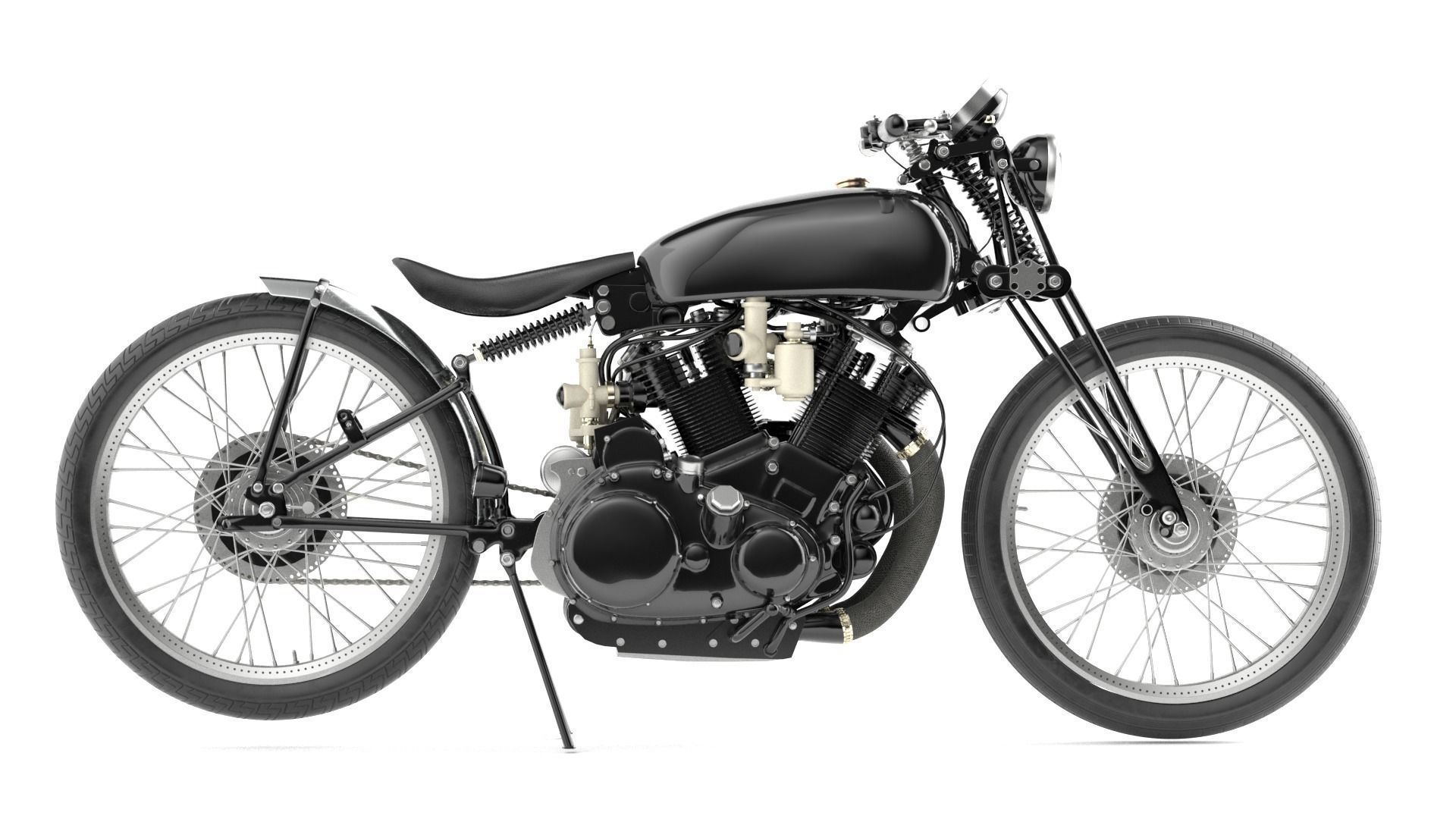 Jeff Decker 1952 Vincent Black Lightning Free 3D model_1