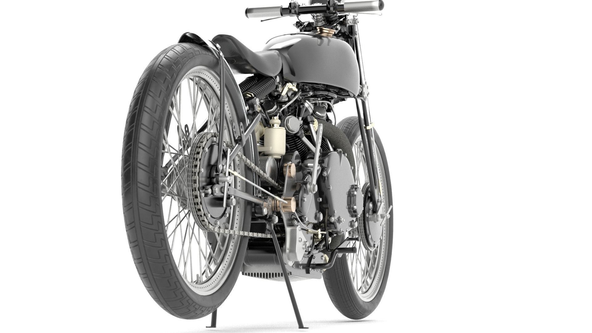 Jeff Decker 1952 Vincent Black Lightning Free 3D model_3
