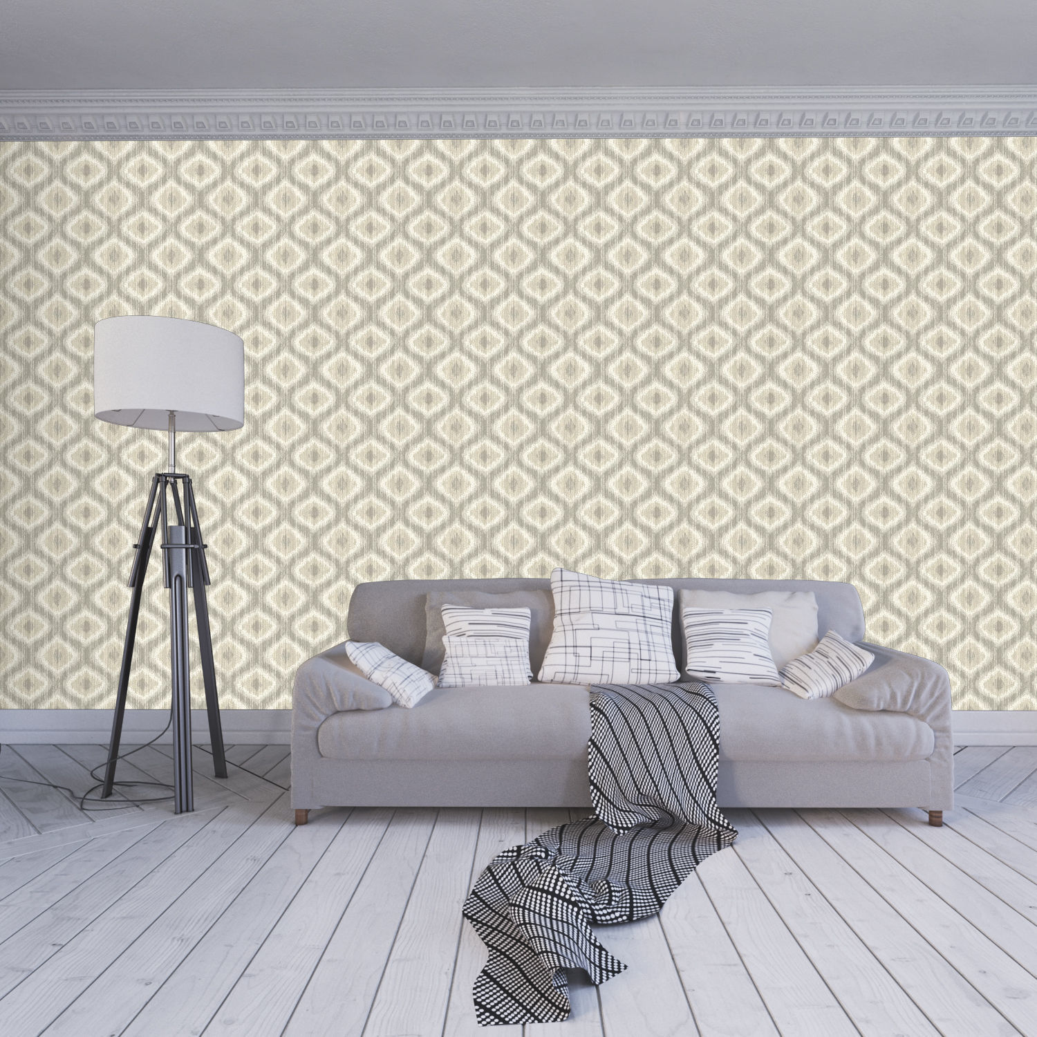 Wallpaper - 75 4 Color Low-poly 3D model_3