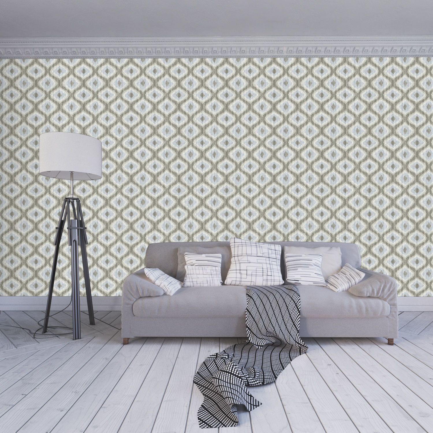 Wallpaper - 75 4 Color Low-poly 3D model_1