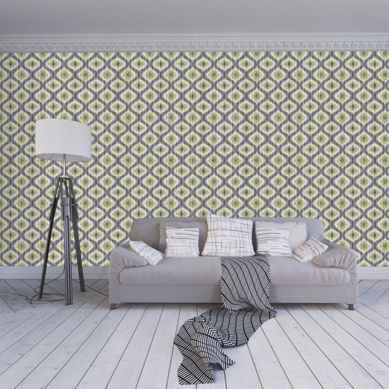 Wallpaper - 75 4 Color Low-poly 3D model_4