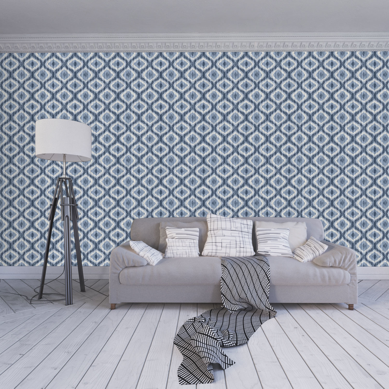 Wallpaper - 75 4 Color Low-poly 3D model_2