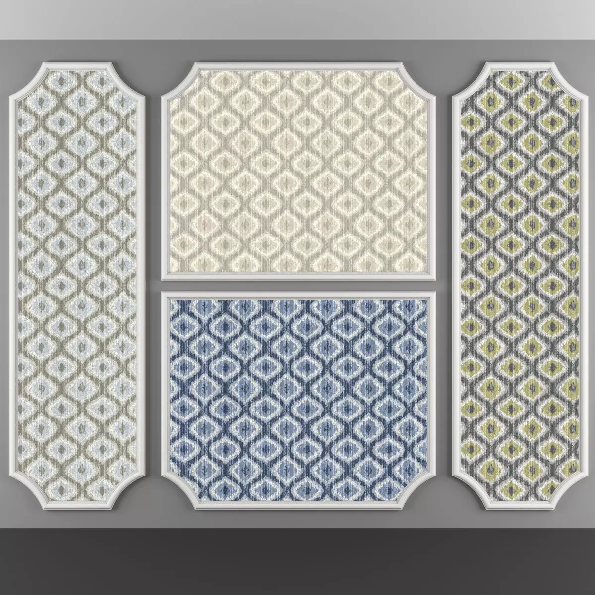 Wallpaper - 75 4 Color Low-poly 3D model_0