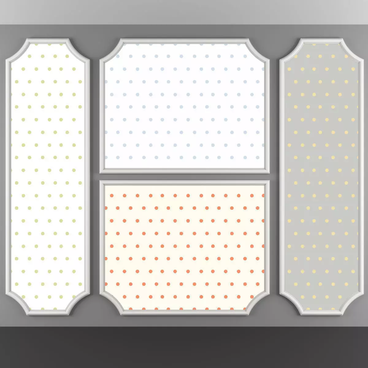 Wallpaper - 78 4 Color Low-poly 3D model