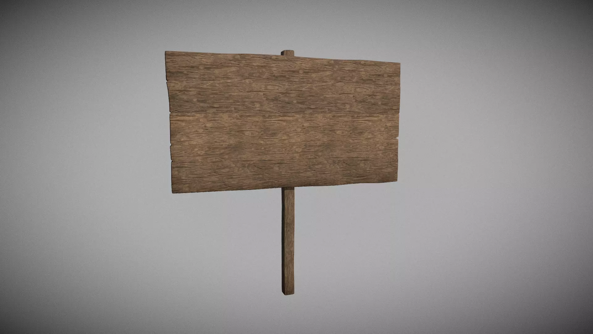 Ol Sign Size 3D model Old Sign VR / AR / low-poly | CGTrader