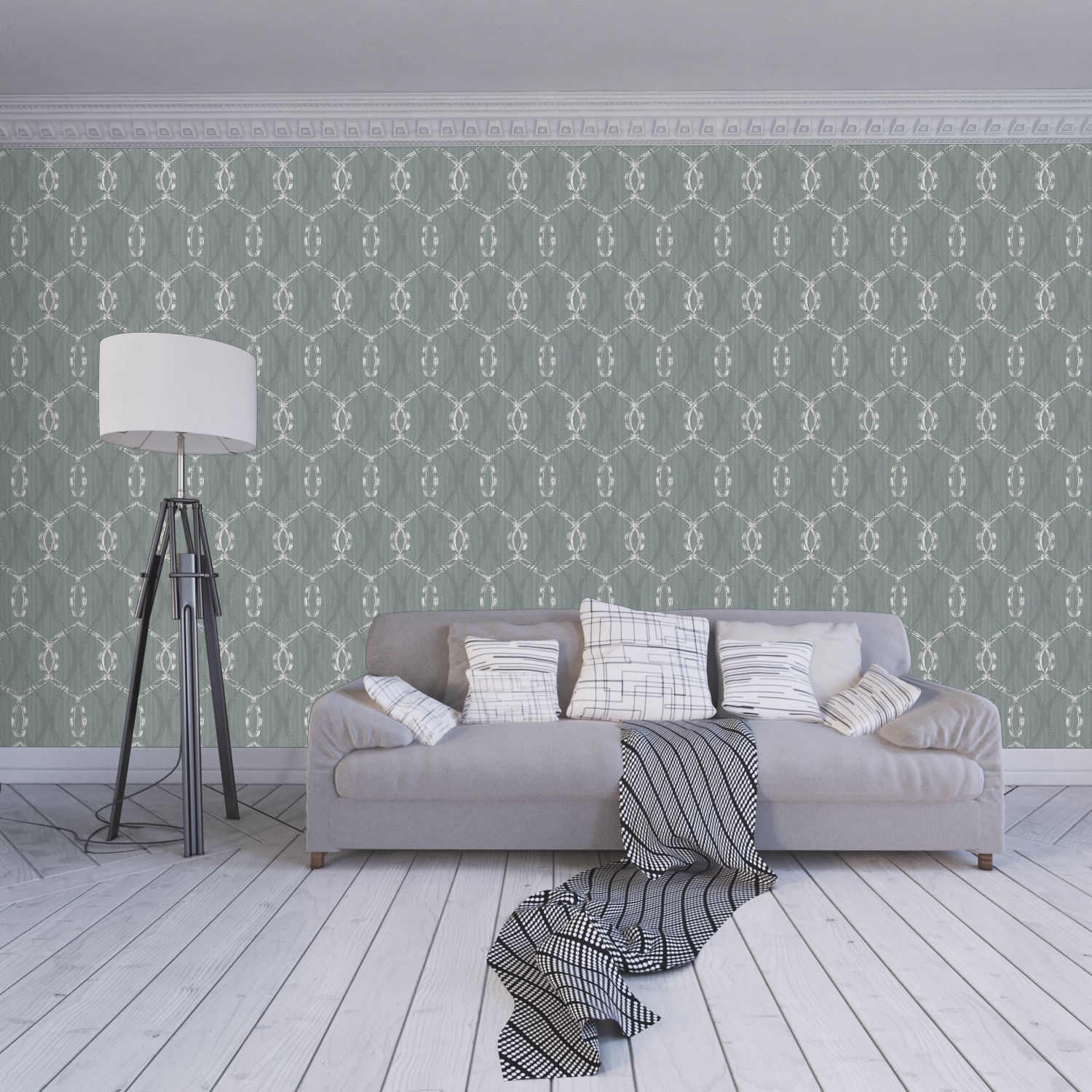 Wallpaper - 88 4 Color Low-poly 3D model_3