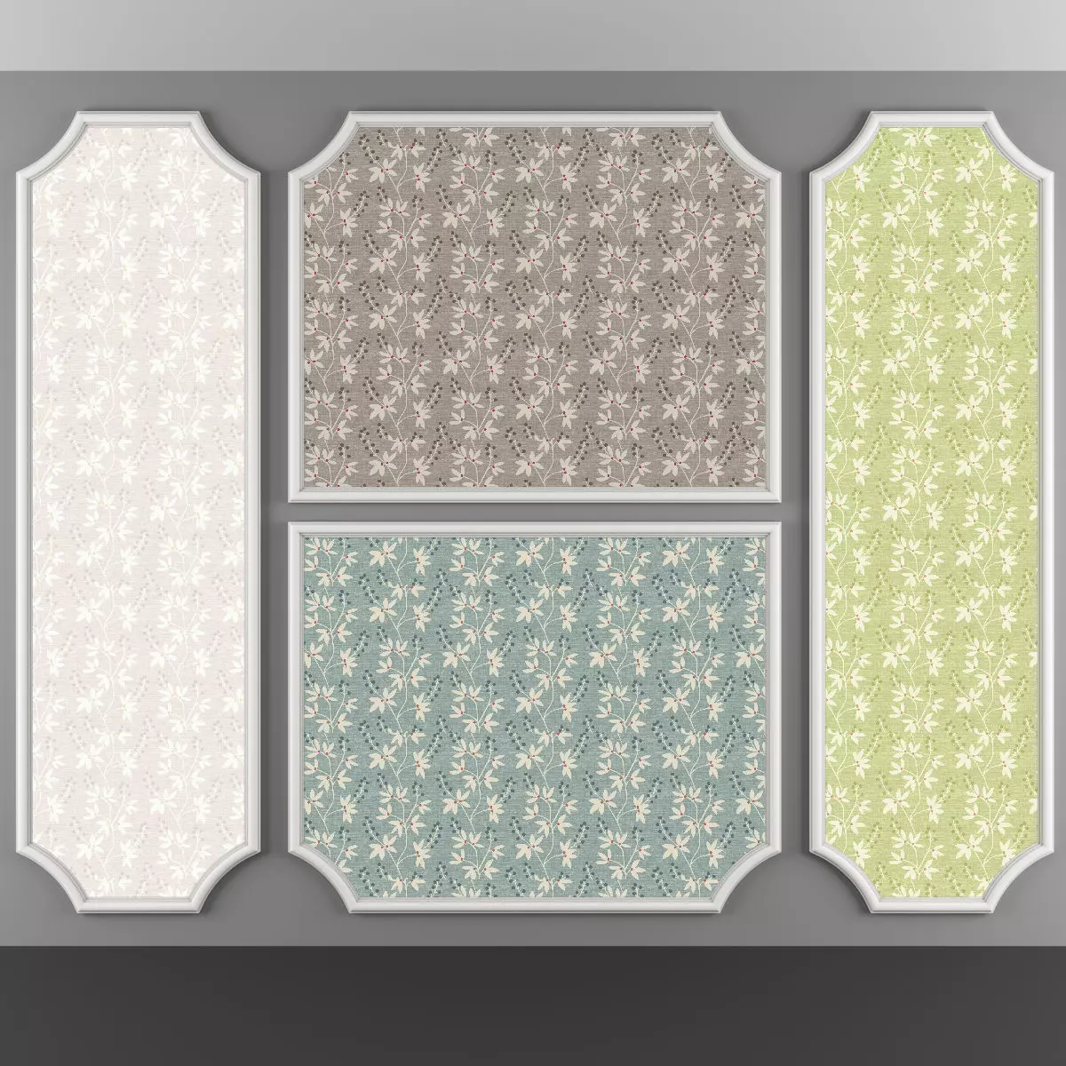 Wallpaper - 96 4 Color Low-poly 3D model