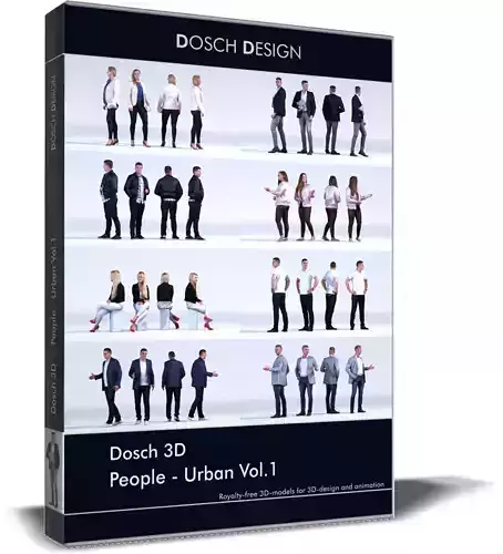 DOSCH 3D - People - Urban Vol 1 3D model