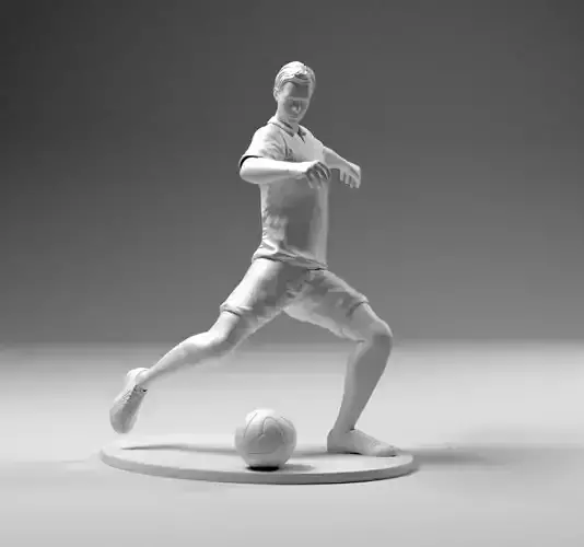 Footballer 02 Footstrike 07 STL 3D print model