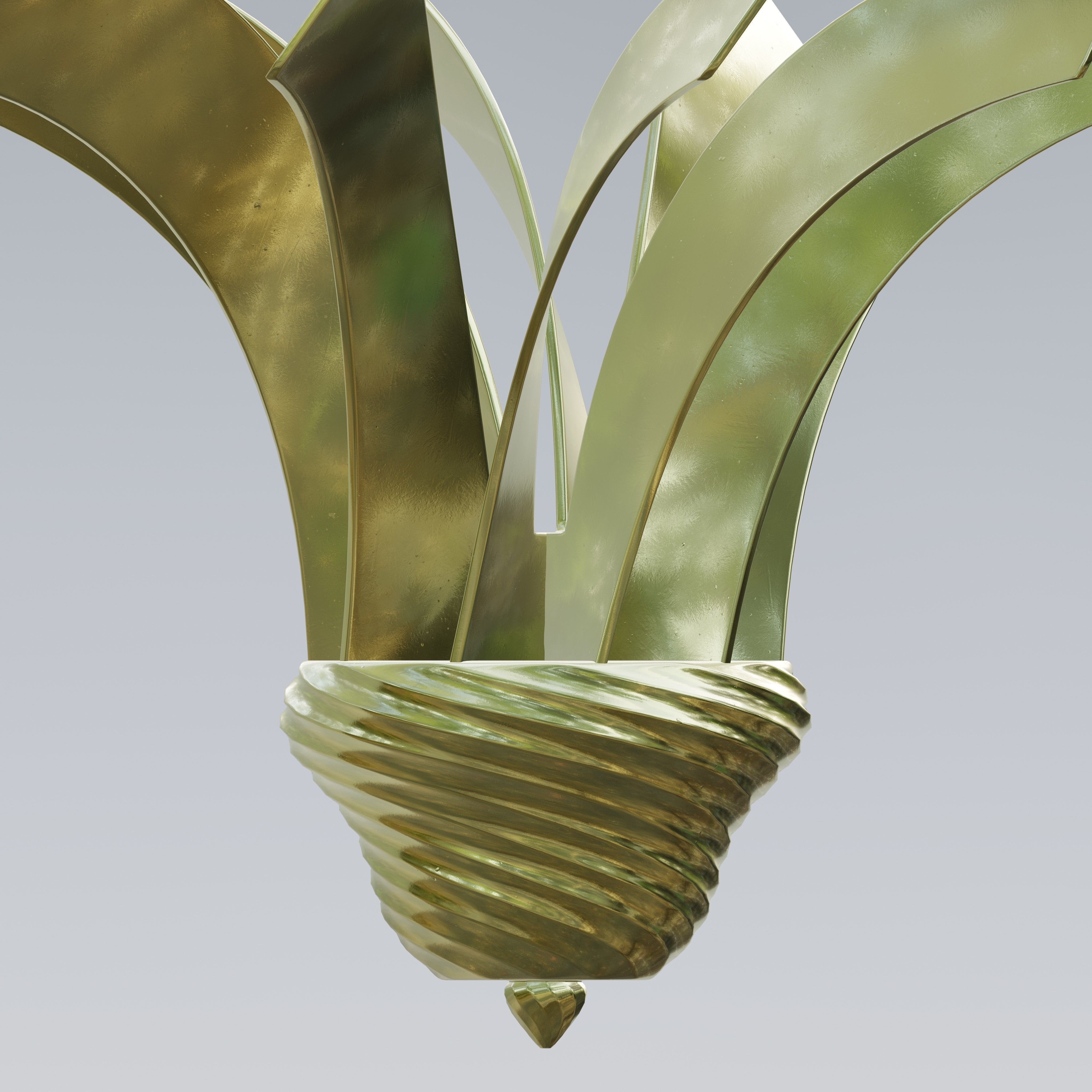 Twisted Patterned Moroccan Lamp 3D model_3