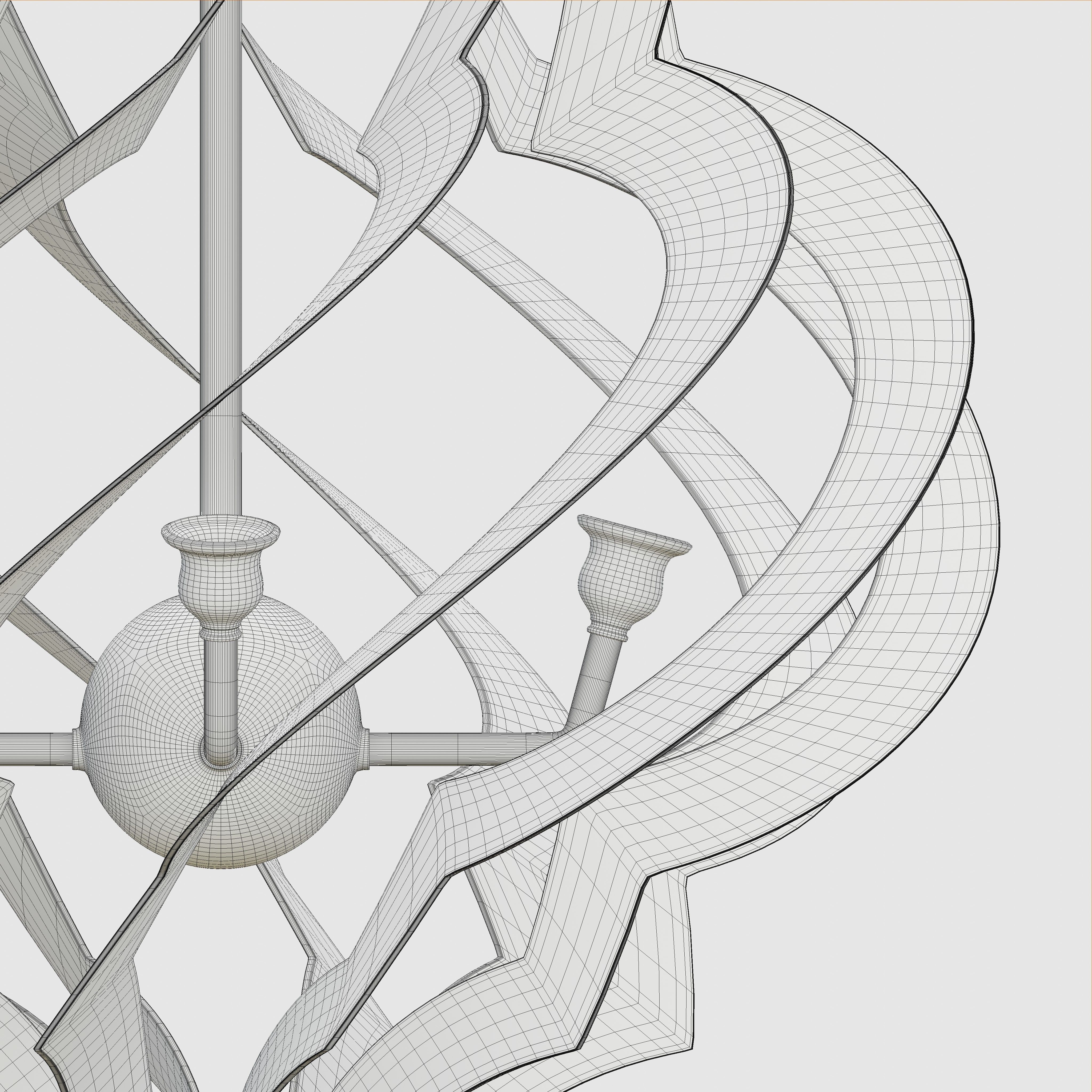 Twisted Patterned Moroccan Lamp 3D model_6